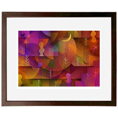 ＼京都・綾部の癒やし系作家/【絵画】　季節の中で　　額装サイズ526mmx412mm