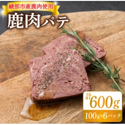 鹿肉パテ 600g(100g×6パック)低温熟成肉 ジビエ【配送不可地域：離島】