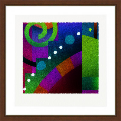 彩と輪 [しかくいえ]10【絵画】 額装サイズ266mmx266mm