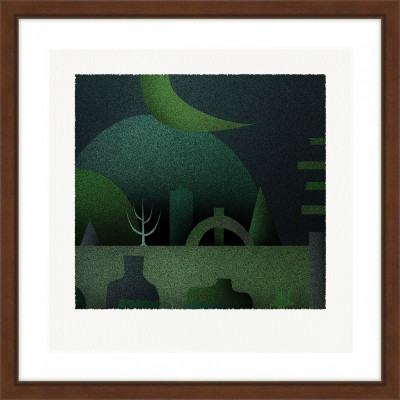 深と円 [しかくいえ]13【絵画】 額装サイズ266mmx266mm