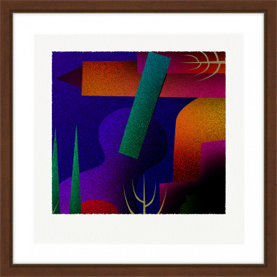 街と家 [しかくいえ]20【絵画】 額装サイズ266mmx266mm