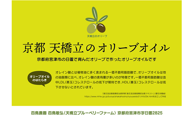 《2025年11月下旬発送》京都天橋立のオリーブオイルブレンド 100g オリーブオイル オリーブオイルブレンド 調味料 食用オリーブ油 油 オレイン酸 オリーブ油