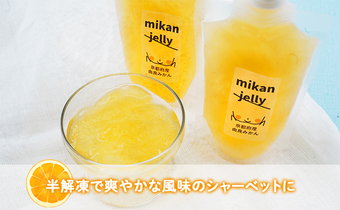 飲む 由良 みかんゼリー 6本入 《京都府宮津市産みかん使用》[ みかん オレンジ ゼリー シャーベット アイス ]