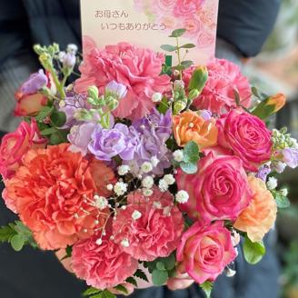 【2024年 母の日 ギフト 】 フラワーアレンジメント ( 生花 )[ プレゼント 花束 人気返礼品 ]