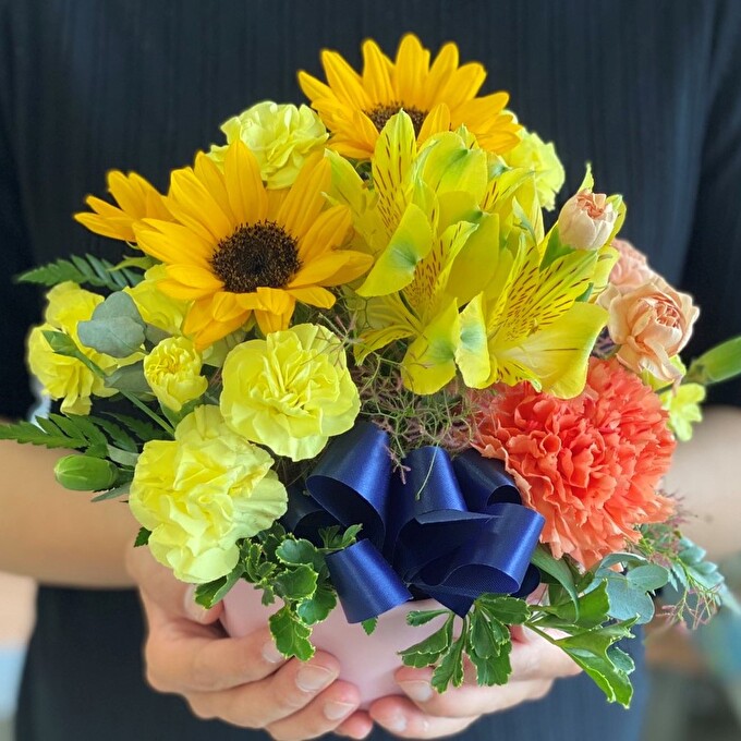 【2024年 父の日 ギフト 】 フラワーアレンジメント ( 生花 )[ プレゼント 花束 人気返礼品 ]