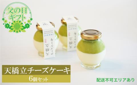 【2023年父の日ギフト】天橋立チーズケーキ 6個セット（ラッピング、メッセージカード付）