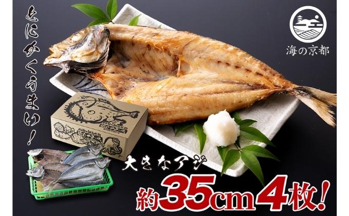 大きな大きなアジ一夜干し　(大：35cm程) 魚貝類 魚 一夜干し あじ アジ 鯵 大きめ 干物 ひもの セット 日本酒