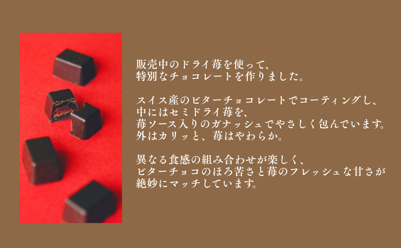 セミドライ苺チョコレート（7個入り＋4個入りの二箱セット）| お菓子 おかし おやつ スイーツ チョコレート ドライ苺 ギフト