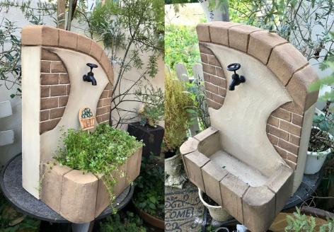 ＜Moon Rabbit＞シャビー・タッププランター ｜ エクステリア ガーデニング 屋外 オブジェ ガーデンファニチャー