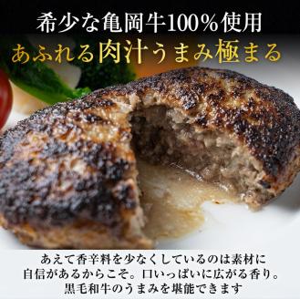 ＜ビストロ・エテ＞eteの 亀岡牛１００％ 無添加 プレミアム ハンバーグ 冷凍 5個セット 150g×5個 計750g《真空パック 個包装 贈答 ギフト》