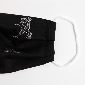 鳥獣戯画マスク2枚セット（追われる猿／蛙と兎の相撲）【Sサイズ】