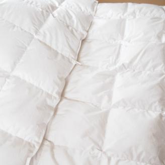 羽毛布団 洗濯機で洗える 羽毛 肌掛け 布団 シングル（150×210cm）ポーランド産グース93%＜かめや羽毛工房オリジナル＞ 側生地は綿１００％！
