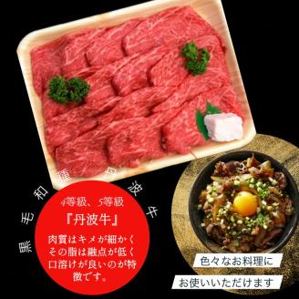 厳選 京丹波牛 4等級以上！贅沢 切り落とし 1.2kg（600g×2パック）《京都 丹波産 黒毛和牛 丹波牛 和牛 ふるさと納税牛肉》京丹波かぐら（冷蔵）（冷凍）