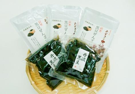 【2025年10月～発送】丹波大納言黒豆ぜんざい と 大粒黒豆煮 のセット（丹波の高級素材使用）京都府「現代の名工」受賞あずきの里謹製（Z3-M2）