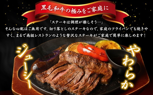 京の肉 ひら山厳選 京都府産 黒毛和牛 ロース ステーキ 切り落とし 100g×5枚 計500g｜特選 A5・A4ランク 熟成肉 和牛 牛肉 京都肉 国産 丹波産 冷凍