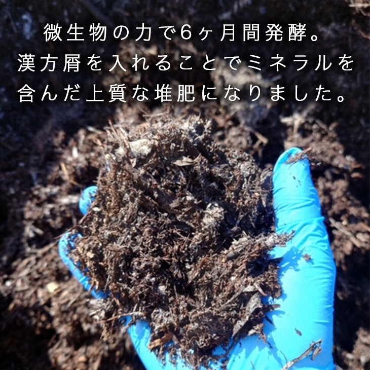 亀岡産ソルモンドの漢方入り 堆肥 ＜家庭菜園 プランター菜園 花 土 栽培＞※着日指定不可※北海道・沖縄・離島への配送不可