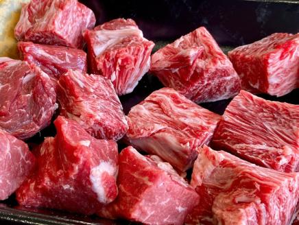 【生活応援】京の肉 ひら山厳選 京都府産 黒毛和牛 カレー・シチュー用 600g×2パック（1.2kg） 《和牛 牛肉 国産 生活応援 食品ロス対策 訳あり》