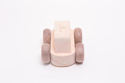 木製 オルゴール カー【檜のおもちゃ ＩＫＯＮＩＨ】 ≪桧 おもちゃ ヒノキ ひのき 木育 知育≫