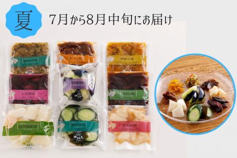 【3回定期便】＜京・お漬物処やました＞ 季節の 京漬物 小袋 詰合せ 【春 夏 冬 年3回 計27品】《京野菜 漬物》 ※北海道・沖縄・離島への配送不可