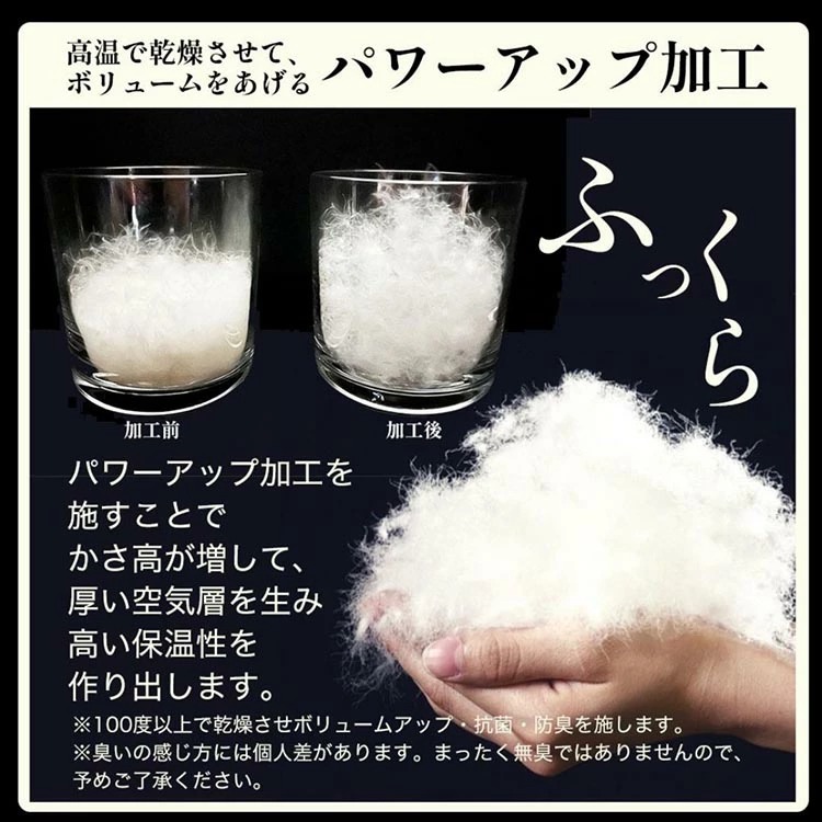 【訳あり】羽毛布団 セミダブル ホワイトダックダウン93％ DP400 厚さ2倍 超立体キルト 日本製 冬用＜京都金桝＞掛け布団 掛布団 布団 寝具 無地 新生活ふるさと納税布団｜プレミア2