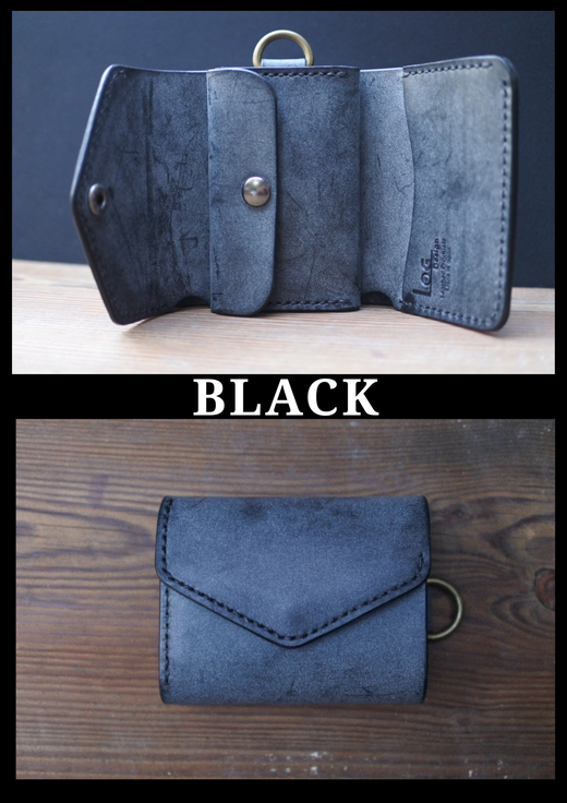 【選べるカラー3色】三つ折りウォレット 手のひらサイズ 財布 本革 全3色 雑貨 日用品 ファッション おすすめ 革小物