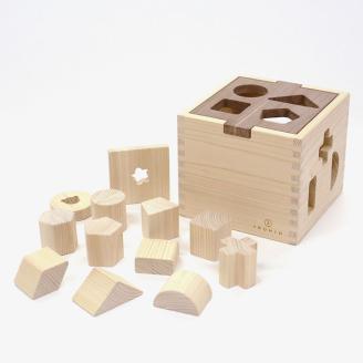 木製 パズル ドロップボックス【檜のおもちゃ ＩＫＯＮＩＨ】 ≪桧 おもちゃ ヒノキ ひのき 木育 知育≫