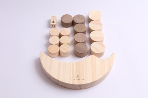 木製 バランスおもちゃ なみのりバブル【檜のおもちゃ ＩＫＯＮＩＨ】 ≪桧 おもちゃ ヒノキ ひのき 木育 知育≫