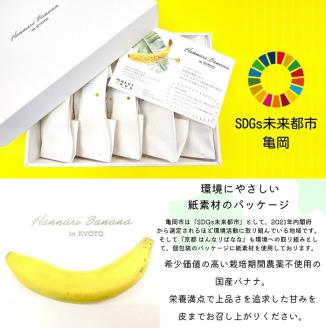 『京都はんなりばなな』1kg 皮まで食べられる 国産バナナ【訳あり】《栽培期間中農薬不使用 京都初 亀岡産 希少 規格外 フルーツ》 ※離島への配送不可