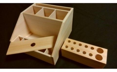 小物収納BOX ”お役に立ちます”≪木製 桧 ヒノキ ひのき インテリア アクセサリー 収納 整理 小物≫
