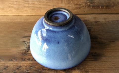 龍善ブルー ご飯茶碗  大サイズ