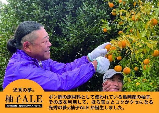 【訳あり 期限間近 寄附額改定】クラフトビール「光秀の夢 柚子ALE」350ml 6本セット 最短3日発送 京都・亀岡産 柚子使用 缶ビール 酒類 酒 ビール ギフト エコ【期間限定3/31迄】