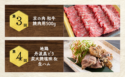 【6回定期便】＜京都亀岡丹波山本＞和牛と地鶏 毎月交互にお届け【訳あり】京の肉＆地鶏丹波黒どり・丹波赤どり お楽しみセット≪生活応援 緊急支援 特別返礼品 不揃い≫