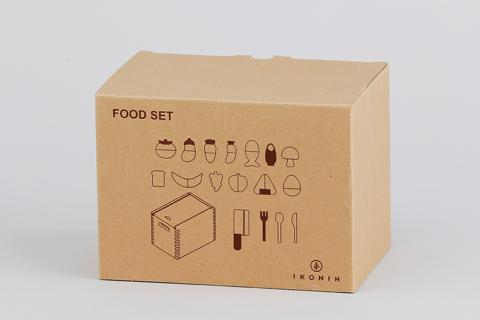 木製 食品のままごとセット【檜のおもちゃ ＩＫＯＮＩＨ】 ≪桧 おもちゃ ヒノキ ひのき 木育 知育≫