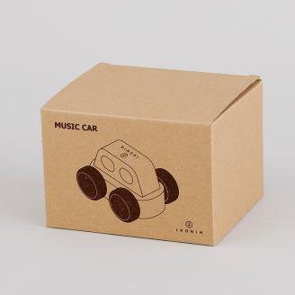 木製 オルゴール カー【檜のおもちゃ ＩＫＯＮＩＨ】 ≪桧 おもちゃ ヒノキ ひのき 木育 知育≫