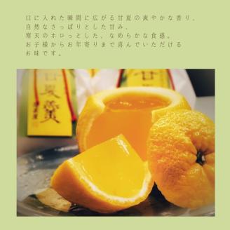 【期間限定 数量限定】＜京都栗菓匠 若菜屋＞甘夏羹（あまなつかん） ゼリー 3個入り《京都 スイーツ フルーツ 甘夏 贈答 ジュレ》 ※沖縄・離島への配送不可