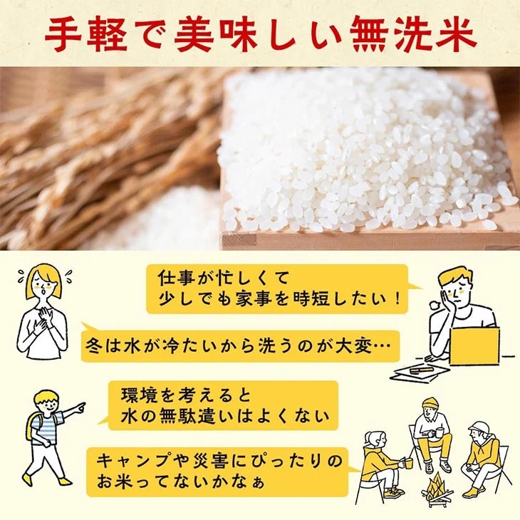 【6回定期便】無洗米真空パック 10kg×6回 ※北海道・沖縄・その他離島への配送不可
