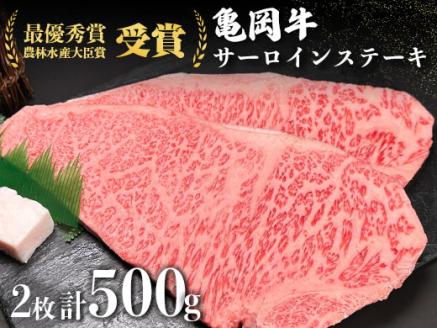 ＜亀岡牛専門店（有）木曽精肉店＞「亀岡牛サーロインステーキ」500g ※冷凍（冷蔵も指定可） ふるさと納税牛肉 ステーキ ☆祝！亀岡牛 2021年最優秀賞（農林水産大臣賞）受賞