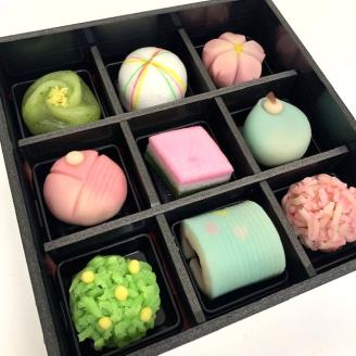 【2023年2月28日発送】ひなまつり 生菓子 ９個入 京都府「現代の名工」受賞 あずきの里謹製《和菓子 詰合せ プレゼント 贈答》