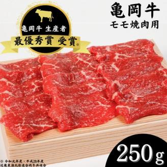 「亀岡牛」モモ 焼肉　250ｇ ☆祝！亀岡牛 2023年最優秀賞（農林水産大臣賞）受賞 ※北海道・沖縄・離島への配送不可