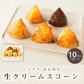 ＜喫茶とベーグルのお店ネコタ＞しっとり ケーキ のような 生クリーム スコーン 5種 10個セット《京都よりお届け 贈答 プレゼントスイーツ 焼き菓子 お菓子 焼菓子》 ※離島への配送不可