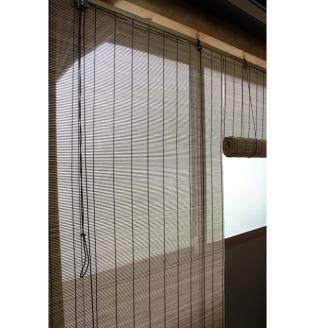 京すだれ職人の室内用いぶし竹すだれ【操作位置：左操作】