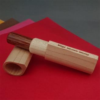 ＜楽器職人が作る＞メイプル印鑑ケースと＜京印章制作士が彫る＞彩樺（さいか）銀行印12ミリ丸