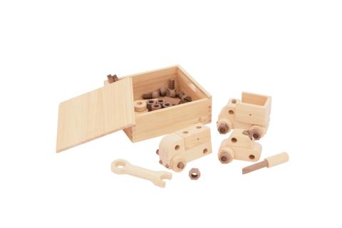 木製おもちゃ 整備士セット【檜のおもちゃ ＩＫＯＮＩＨ】 ≪桧 おもちゃ ヒノキ ひのき 木育 知育≫