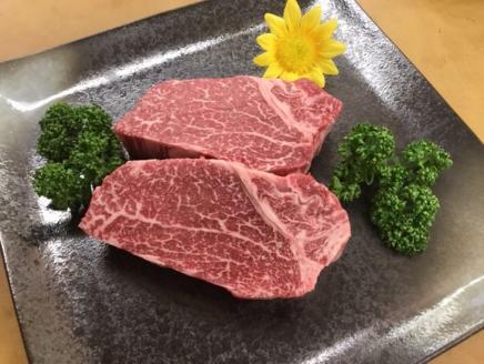 京丹波姫牛 特選 極厚 ヒレ ステーキ 2枚 約360g スパイス・ソース付き　《冷蔵 ヒレステーキ》 ※着日指定不可