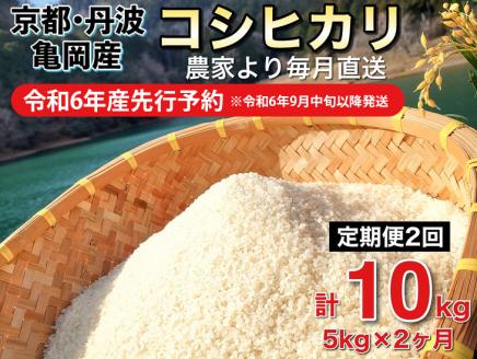【令和6年産先行予約】米 定期便 5kg×2ヶ月 10kg コシヒカリ 佐伯の里の源流米 希少 令和6年産 新米 白米 5キロ 2回 ※北海道・沖縄・離島への配送不可 ※2024年10月以降発送予定
