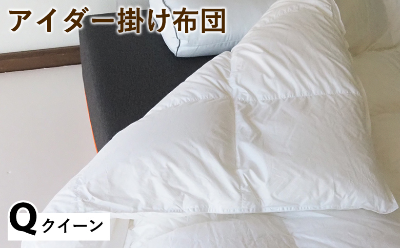 アイダー掛け布団 クイーン アイスランド アイダーダック 98% 羽毛布団 ダウン 冬 暖かい 保温性 稀少 寝具 最高級 Qサイズ