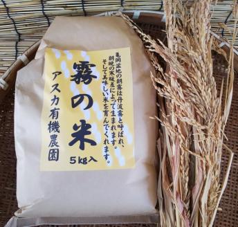 亀岡盆地『霧の米』 白米 5kg[アスカ有機農園][令和6年産 特別栽培米 コシヒカリ 米]※2024年10月以降順次発送予定京都丹波産 特A