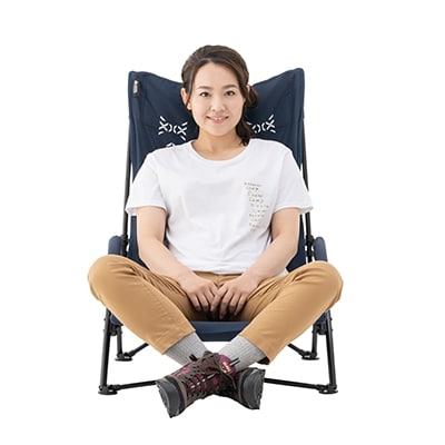 キングあぐらチェア(LOGOS LAND)　キャンプやアウトドアで役立ちます　73173131