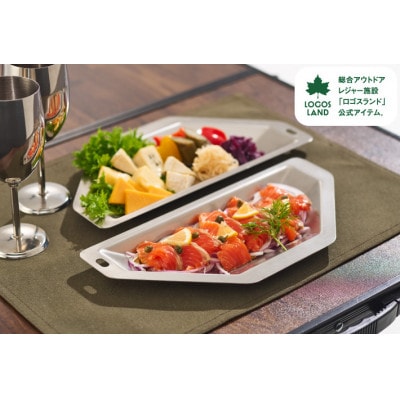 ポリゴンステン パーティープレート　キャンプやアBBQなどアウトドアで活躍します　81280050