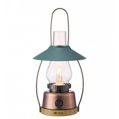 Bamboo ゆらめき・クラシコロッジランタン LED搭載で明るく充電式で防災にも　74175034